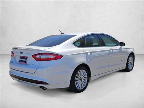 White Platinum Tri-Coat Metallic 2014 Ford Fusion Energi Titanium