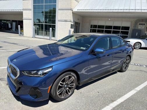 Blue 2025 BMW 540 i xDrive