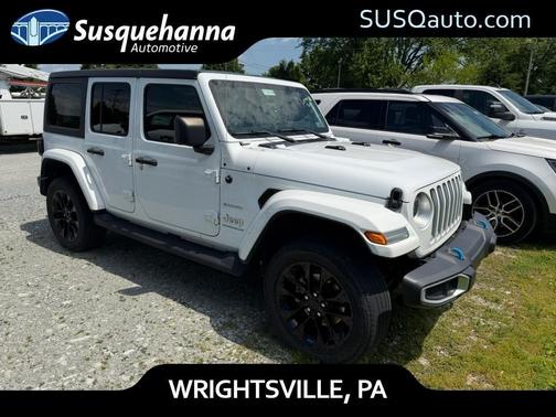 White 2023 Jeep Wrangler 4xe Sahara