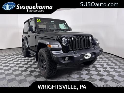 Black 2024 Jeep Wrangler Sport