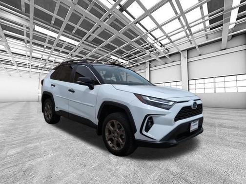 Ice Cap/Midnight Black Metallic 2024 Toyota RAV4 Hybrid Woodland Edition