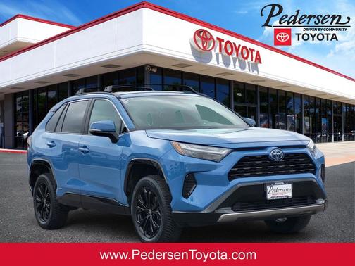 Cavalry Blue 2022 Toyota RAV4 Hybrid SE