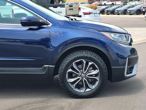 Blue 2022 Honda CR-V AWD EX