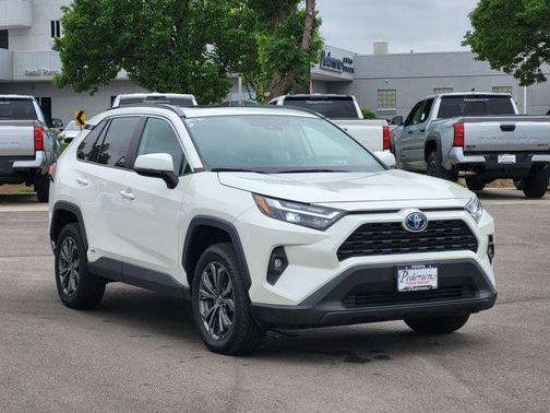 Blizzard Pearl 2022 Toyota RAV4 Hybrid XLE Premium