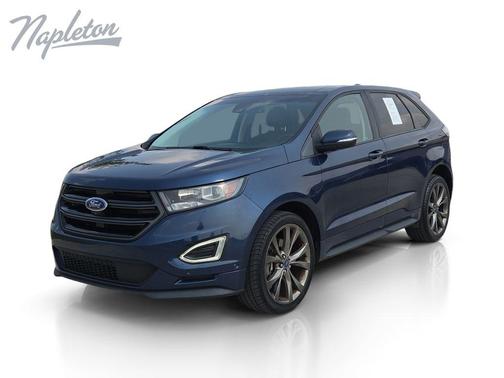 Blue 2017 Ford Edge Sport