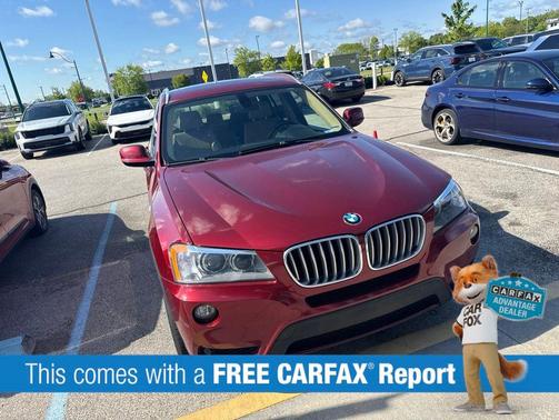 Vermillion Red 2012 BMW X3 xDrive35i