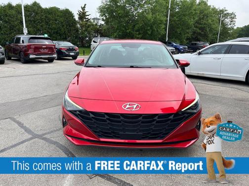 Calypso Red 2021 Hyundai ELANTRA SEL