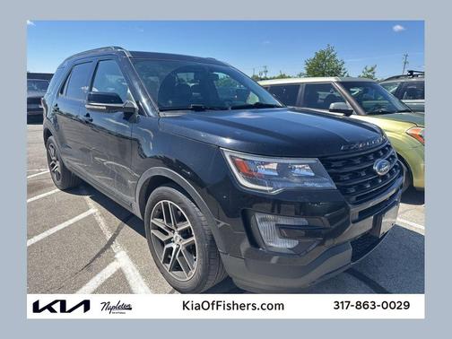 Shadow Black 2017 Ford Explorer sport