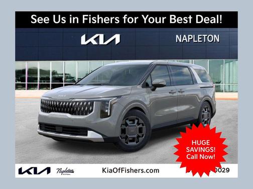 Ceramic Silver 2026 Kia Carnival Hybrid EX