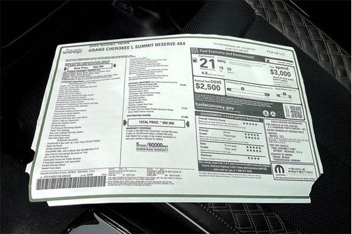 2025 Jeep Grand Cherokee L Summit Reserve
