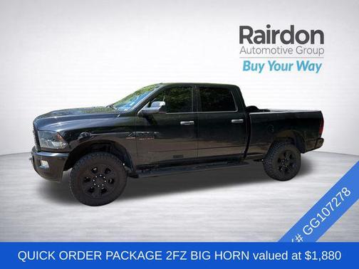 Brilliant Black Crystal Pearlcoat 2016 RAM 2500 Big Horn