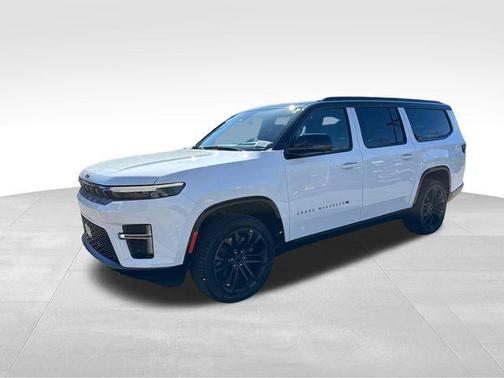 Bright White Clearcoat 2026 Jeep Grand Wagoneer L Summit Obsidian 4x4