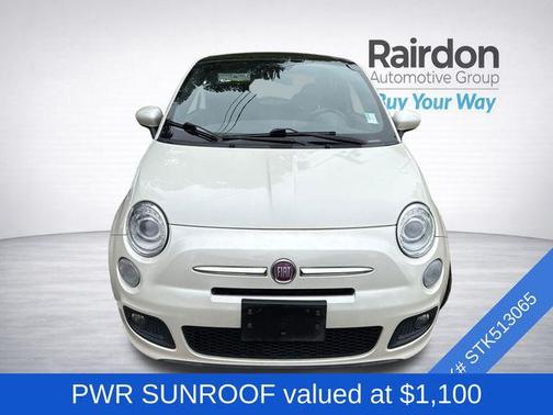 Bianco Perla (Pearl White Tri-Coat) 2013 FIAT 500 Sport