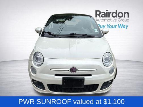 Bianco Perla (Pearl White Tri-Coat) 2013 FIAT 500 Sport