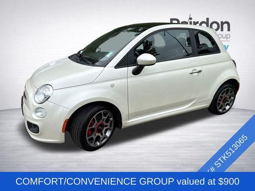 Bianco Perla (Pearl White Tri-Coat) 2013 FIAT 500 Sport