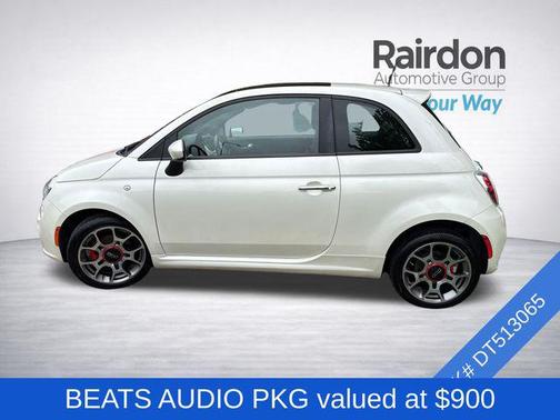 Bianco Perla (Pearl White Tri-Coat) 2013 FIAT 500 Sport