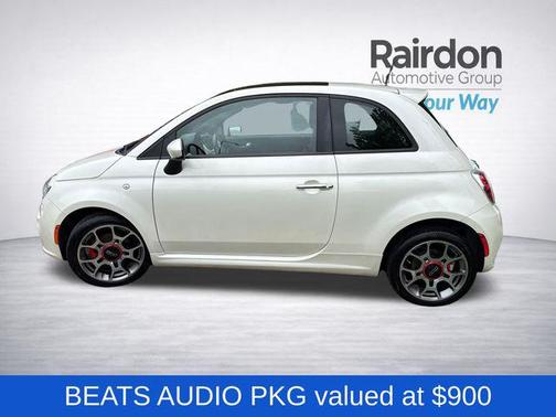 Bianco Perla (Pearl White Tri-Coat) 2013 FIAT 500 Sport