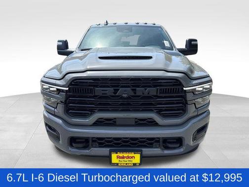 Ceramic Gray Clearcoat 2026 RAM 3500 Laramie Crew Cab 4x4 8' Box