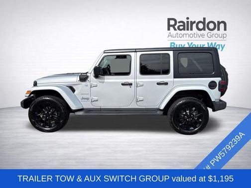 Silver Zynith Clearcoat 2023 Jeep Wrangler 4xe Sahara