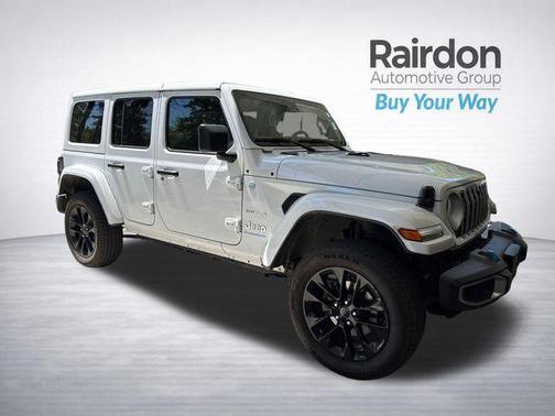 Bright White Clearcoat 2024 Jeep Wrangler 4xe Sahara