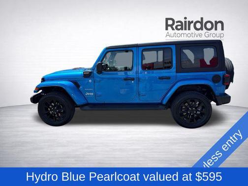 Hydro Blue Pearlcoat 2023 Jeep Wrangler 4xe Sahara