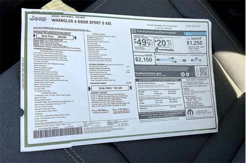2025 Jeep Wrangler 4xe Sport S