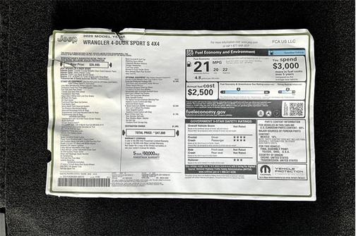 2025 Jeep Wrangler Sport S