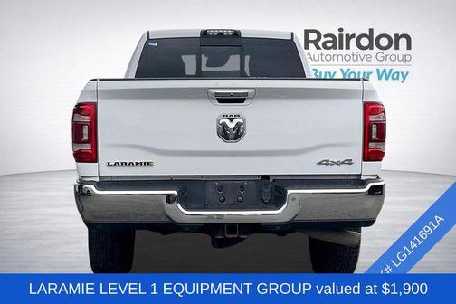 Bright White Clearcoat 2020 RAM 2500 Laramie Mega Cab 4x4 6'4' Box