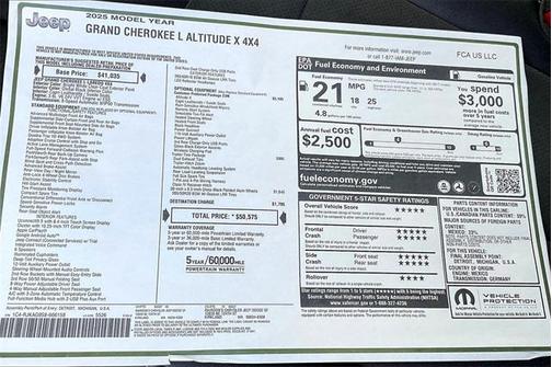 2025 Jeep Grand Cherokee L Altitude