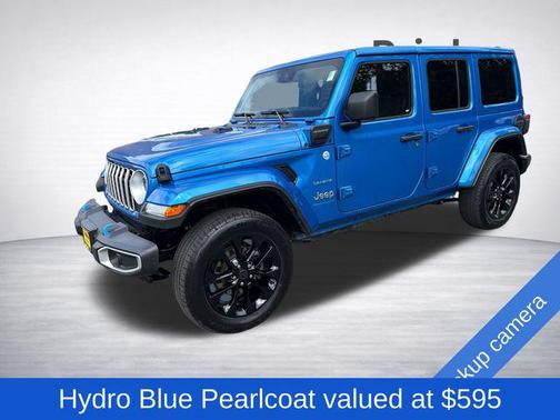 Hydro Blue Pearlcoat 2024 Jeep Wrangler 4xe Sahara
