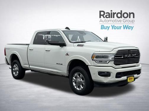 Pearl White 2020 RAM 2500 Laramie Crew Cab 4x4 6'4' Box