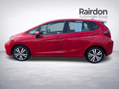 Red 2015 Honda Fit EX