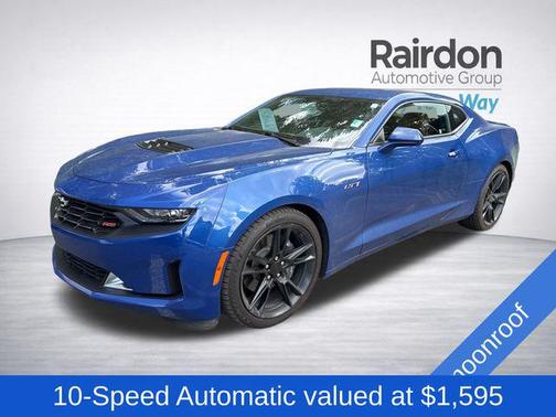 Riverside Blue Metallic 2021 Chevrolet Camaro RWD Coupe LT1