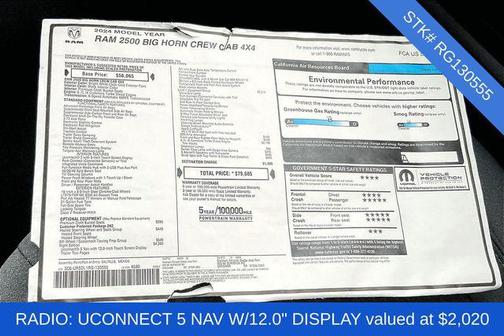 2024 RAM 2500 Big Horn Crew Cab 4x4 6'4' Box