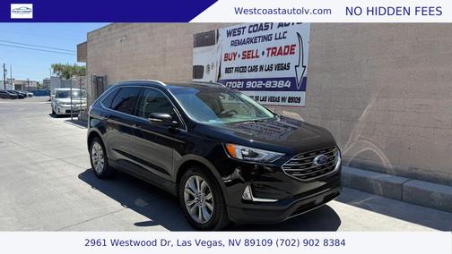 Black 2019 Ford Edge Titanium