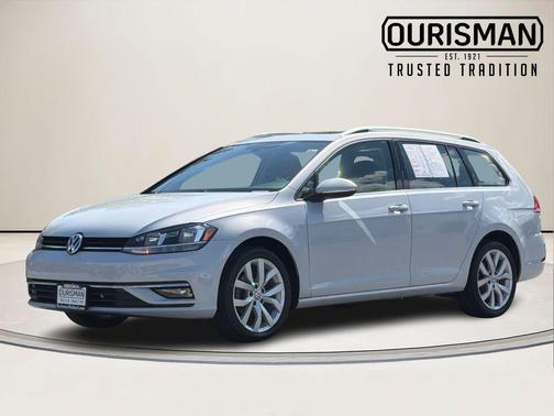 White Silver 2018 Volkswagen Golf SportWagen TSI SEL