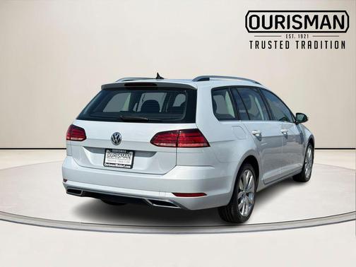 White Silver 2018 Volkswagen Golf SportWagen TSI SEL