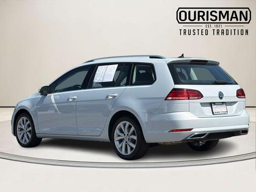 White Silver 2018 Volkswagen Golf SportWagen TSI SEL