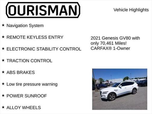 2021 Genesis GV80 3.5T