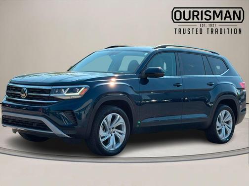 Tourmaline Blue Metallic 2022 Volkswagen Atlas 3.6L SE w/Technology