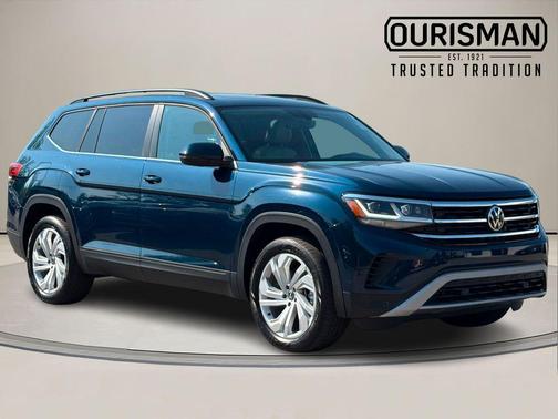 Tourmaline Blue Metallic 2022 Volkswagen Atlas 3.6L SE w/Technology