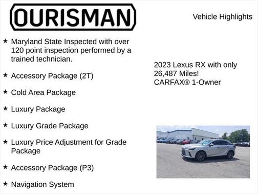 2023 Lexus RX 350 Luxury