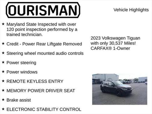 2023 Volkswagen Tiguan 2.0T SE R-Line Black