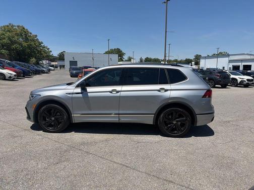 Silver Metallic 2023 Volkswagen Tiguan 2.0T SE R-Line Black