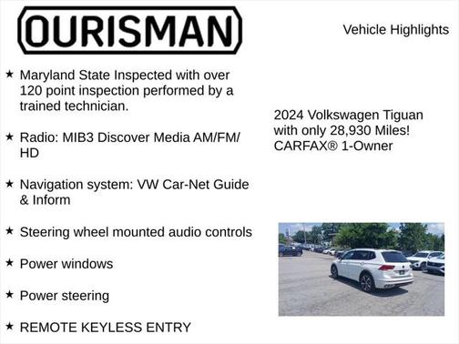 2024 Volkswagen Tiguan 2.0T SEL R-Line 4MOTION