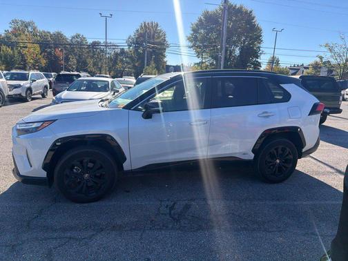 Midnight Black Metallic 2025 Toyota RAV4 Hybrid SE