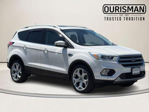 White Platinum Clearcoat Metallic 2017 Ford Escape Titanium