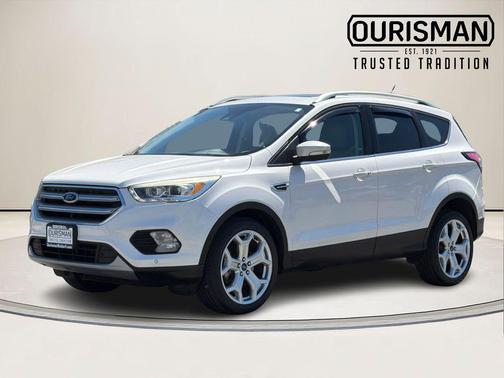 White Platinum Clearcoat Metallic 2017 Ford Escape Titanium