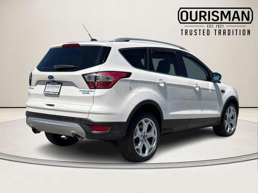 White Platinum Clearcoat Metallic 2017 Ford Escape Titanium