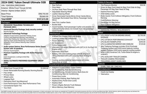 2024 GMC Yukon Denali Ultimate